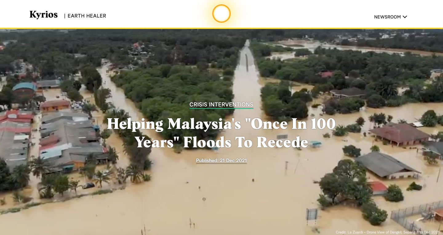 Helping Malaysia’s “Once in 100 Years” Floods To Recede Kyrios Earth Healer